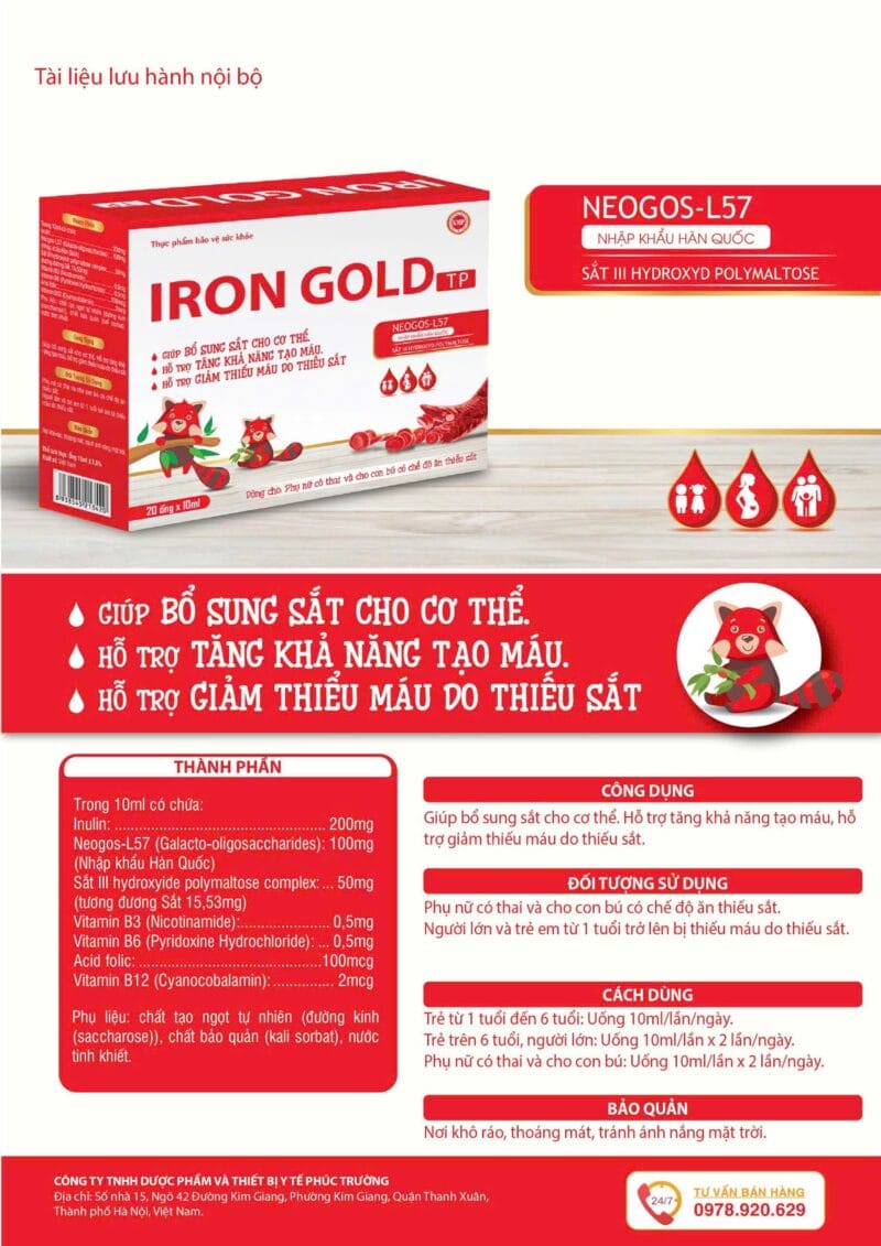 Bổ sung sắt Iron gold TP