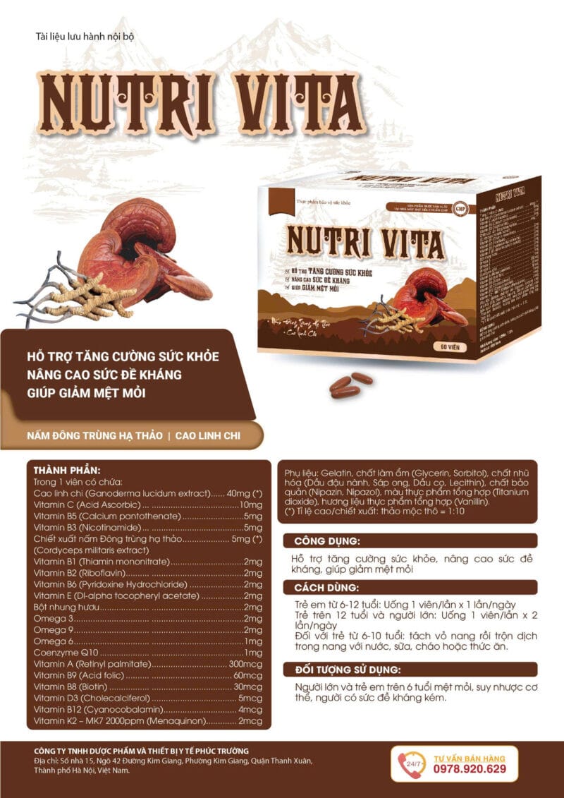 Đông trùng hạ thảo Nutri Vita