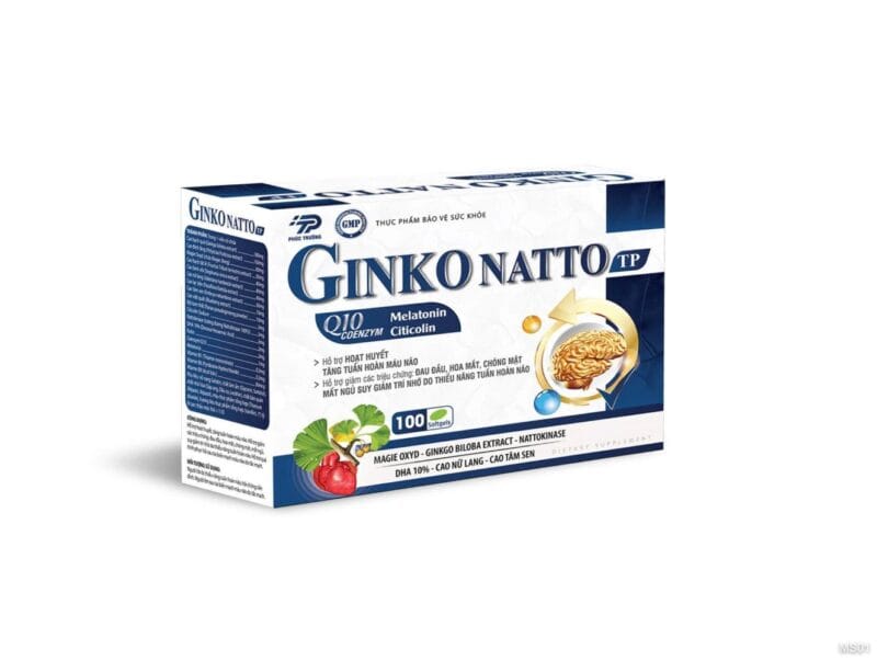 Bổ Não Ginko Natto Q10 Coenzym xanh